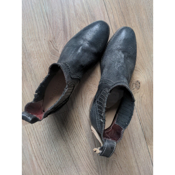 Bed Stu Ellice Low Chelsea Wester Boots Womens 7 Rough Oiled Suede - Picture 9 of 13
